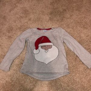 Toddler girl Santa shirt